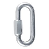 CURT Trailer Safety Chain Quick Links 82932 Chain, Link, Steel, Zinc Plated, 1/2 in. Diameter, 3,300 lb. Break Force, Each thumbnail 1