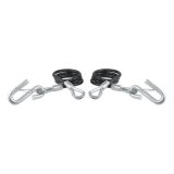 CURT Safety Cables 80136 Cable, Steel, Self Coiling, Black Nylon Coated, 42 in. Long, 3,500 lbs., Pair thumbnail 2