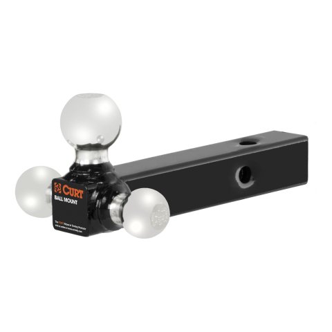 Curt Manufacturing Receiver Hitch Ball Mounts 45001 Mount, Adjustable Tri-Ball Replacement, Each