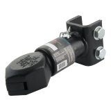 CURT Adjustable Sleeve-Lock Channel Couplers 25319 Trailer Coupler, Channel, Adjustable, Steel, Black, 1,050 lbs. Tongue Weight, 7,000 lbs Gross Load thumbnail 1
