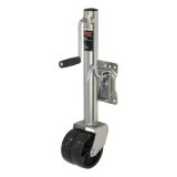 CURT Marine Trailer Jacks 28155 Jack, Marine, 1,500 lb. Capacity, 12 in. Travel, Steel, Zinc, Dual Casters, Swivel, Each thumbnail 1