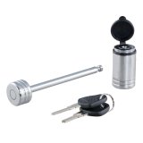CURT Coupler Locks 23523 Latch Lock, 1/4 in. Diameter Shank, 3.375 in. Long Shank, Steel, Chrome, Each thumbnail 3
