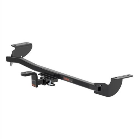 CURT Class 1 Receiver Hitch 114973 Hitch, Rear, 1, 1/4 in. Square, 200 lb. Max Tongue, 2,000 lb. Max Trailer, Square Tube Welded, Black Powdercoated, Saab, Subaru, Each