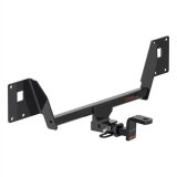 CURT Class 1 Receiver Hitch 115643 Hitch, Rear, 1, 1/4 in. Square, 200 lb. Max Tongue, 2,000 lb. Max Trailer, Square Tube Welded, Black Powdercoated, VW, Each thumbnail 1