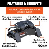 CURT A20 Fifth Wheel Trailer Hitches 16092 Hitch 2020-2020 Silverado 2500 HD 8' Bed with 5th Prep 3500 HD 8' Bed Sierra 2500 HD 8' Bed Sierra 3500 HD 8' Bed Whith Package thumbnail 5