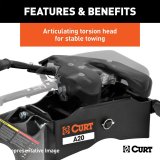 CURT A20 Fifth Wheel Trailer Hitches 16092 Hitch 2020-2020 Silverado 2500 HD 8' Bed with 5th Prep 3500 HD 8' Bed Sierra 2500 HD 8' Bed Sierra 3500 HD 8' Bed Whith Package thumbnail 6