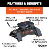 CURT Q24 Fifth Wheel Trailer Hitches 16095 Hitch 2020-2020 Silverado 2500 HD 8' Bed with 5th Prep 3500 HD 8' Bed Sierra 2500 HD 8' Bed Sierra 3500 HD 8' Bed Whith Package thumbnail 5