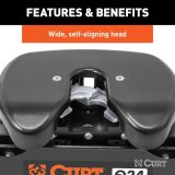 CURT Q24 Fifth Wheel Trailer Hitches 16095 Hitch 2020-2020 Silverado 2500 HD 8' Bed with 5th Prep 3500 HD 8' Bed Sierra 2500 HD 8' Bed Sierra 3500 HD 8' Bed Whith Package thumbnail 7