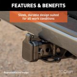 CURT Protective Multipro/Mutli-Flex Tailgate Sensors with Hitch Cap 58266 Receiver Covers, MultiPro / Multi-Flex Sensor, 2.5 in. x 2.5 in., Plastic, Black, Chevrolet, GMC, Each thumbnail 3