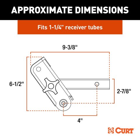 Curt Manufacturing Receiver Hitch Ball Mounts 18401 CURT ActiveLink 1-1/4" Shank thumbnail 2