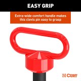 CURT Clevis Pins 45809 Pin, 3/4 in., 4.125 in. Long, Handle and Clip, Each thumbnail 5