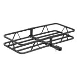 CURT Basket-Style Cargo Carriers 18145 Holder, Basket-Style, Steel, Black Powdercoated, Fixed Shank, 500 lbs. Capacity, Each thumbnail 2