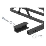 CURT Basket-Style Cargo Carriers 18145 Holder, Basket-Style, Steel, Black Powdercoated, Fixed Shank, 500 lbs. Capacity, Each thumbnail 5