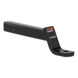 CURT Powdercoated Ball Mounts 45270 Receiver Hitch Mount, Steel, Black, 2 in. Square, 4 in. Drop, 2 in. Rise, 12.25 in. Length, Each thumbnail 1
