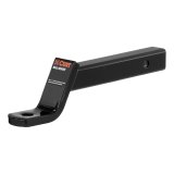 CURT Powdercoated Ball Mounts 45270 Receiver Hitch Mount, Steel, Black, 2 in. Square, 4 in. Drop, 2 in. Rise, 12.25 in. Length, Each thumbnail 2