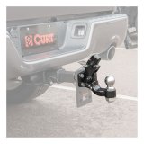 CURT Combination Ball/Pintle Hooks 48190 Pintle Hitch, Ball and Pintle Hook, Plate Mount, 16,000 lbs. GTW, 2 in. Hitch Ball Diameter, Each thumbnail 2