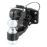 CURT Combination Ball/Pintle Hooks 48190 Pintle Hitch, Ball and Pintle Hook, Plate Mount, 16,000 lbs. GTW, 2 in. Hitch Ball Diameter, Each thumbnail 5