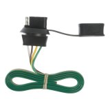 CURT 4-Way Flat License Plate Light Plug Adapters 57405 Vehicle Towing Harness Adapter, 4 to 4 thumbnail 1