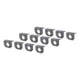 CURT Trailer Wire Connector Brackets 57207 Mounting Bracket, 4, 5, 6 Round Socket, Steel, Black, Set of 12 thumbnail 1