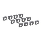 CURT Trailer Wire Connector Brackets 57207 Mounting Bracket, 4, 5, 6 Round Socket, Steel, Black, Set of 12 thumbnail 2