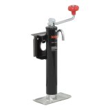 CURT Bracket Mount Swivel Jacks 28300 Trailer Jack, Swivel, 2,000 lb. Capacity, 10 in. Travel, Steel, Black, Top Wind, Each thumbnail 2