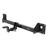 CURT Class 1 Receiver Hitch 114223 Hitch, I, 1/4 in. Receiver, Square Tube Welded, Black Powdercoated, with Old-Style Ball Mount, Volkswagen, Golf, Each thumbnail 1