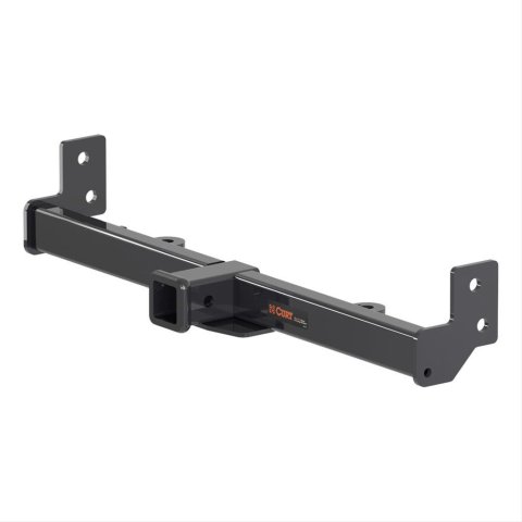 CURT Receiver Hitches for 2007-2017 WRANGLER, 2018 WRANGLER JK - 31433 Hitch, Front Location, 2 in. Receiver, Square Tube Welded, Black Powdercoated, Jeep, Each