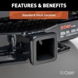 CURT Class 3 Receiver Hitch 13427 Trailer Hitch, III, 2 in. Receiver, Carbide Powdercoated, for Hyundai, Each thumbnail 2