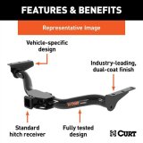 CURT Class 3 Receiver Hitch 13427 Trailer Hitch, III, 2 in. Receiver, Carbide Powdercoated, for Hyundai, Each thumbnail 3
