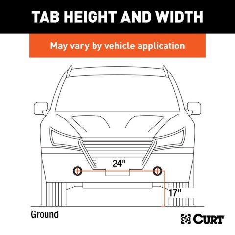 CURT Custom Tow Bar Base Plates for 2018-2024 WRANGLER - 70105 Adapter Bracket, Plate, Steel, Black Powdercoated, Jeep, Kit thumbnail 3