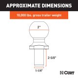 Curt Manufacturing Hitch Balls 40190 Trailer Ball thumbnail 3