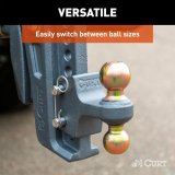 Curt Manufacturing Receiver Hitch Ball Mounts 45953 Trailer Mount, Replacement Rebellion XD Dual Ball, 2" & 2-5/16", Up to 20K thumbnail 6