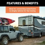 Curt Manufacturing Trailer Wiring Harnesses 57285 RV Electrical Adapter, 8' Dinghy Towing Adapter & Socket (7-Way RV Blade to 4-Way Round Vehicle) thumbnail 1