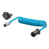 Curt Manufacturing Trailer Wiring Harnesses 57285 RV Electrical Adapter, 8' Dinghy Towing Adapter & Socket (7-Way RV Blade to 4-Way Round Vehicle) thumbnail 3