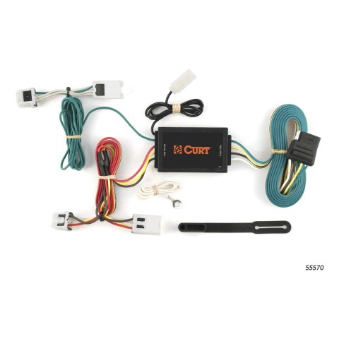 CURT Custom Wiring Connector Harnesses for 2004-2009 QUEST - 55570 Vehicle Towing Harness Adapter, T-Connector, 3-Wire System, Converter, Nissan, Each thumbnail 1