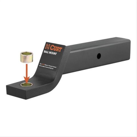 CURT Trailer Ball Reducer Bushings 21200 Hitch Bushings, Adapter, Reducer-style, From 1 1/4 in. to 1 in., Steel, Zinc, Unpackaged, Each thumbnail 3