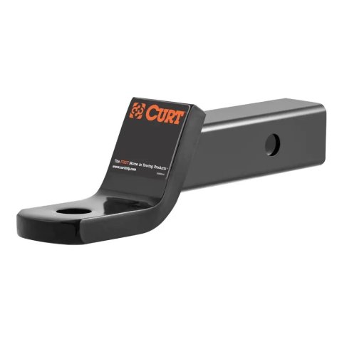 CURT Powdercoated Ball Mounts 45030 Receiver Hitch Mount, Black, 2 in. Square, 2 in. Drop, .750 in Rise, 8.25 in Length, Each thumbnail 3
