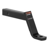 CURT Powdercoated Ball Mounts 45080 Receiver Hitch Mount, Black, 2 in. Square, 6 in. Drop, 4 in. Rise, 12.25 in. Length, Each thumbnail 2