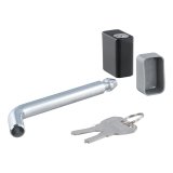 CURT Receiver Locks 23021 Hitch Lock, 5/8 in. Diameter, Bent Pin, Steel, Chrome, Black Dead Bolt, 2 Keys, 2-3 in. Each thumbnail 3