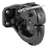 CURT Forged Pintle Hooks 48215 Hitch, Hook, Plate Mount, 30,000 lbs. GTW, 8,000 lbs. Vertical Load Rating, Steel, Black, Each thumbnail 1