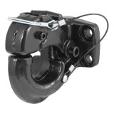 CURT Forged Pintle Hooks 48215 Hitch, Hook, Plate Mount, 30,000 lbs. GTW, 8,000 lbs. Vertical Load Rating, Steel, Black, Each thumbnail 3