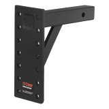 CURT Adjustable Pintle Mounts 48341 Mount, 10,000 lbs. GTW, 6-Position Mounting, 2 in. Square Receiver Mount, Steel, Black Carbide, Each thumbnail 2