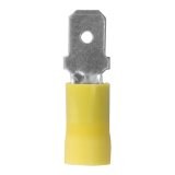 CURT Insulated Quick-Connectors 59433 Wiring Connectors, Quick Connectors, Male Type, Spade Style, 10 To 12-gauge, Yellow, Set of 100 thumbnail 2