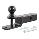 CURT 3-In-1 Ball Mounts 45009 Receiver Hitch Mount, 3-in-1, 2 in. Square Style, 2 in. Ball, Black Powdercoated, Each thumbnail 1