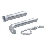 CURT Receiver Pins and Clips 21502 Hitch Pin, 0.500 in. Diameter, Includes 0.625 in. Adapter, Fits 1.250 in or 2.000 in. Tubes, Steel, Zinc Plated, Each thumbnail 1