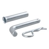 CURT Receiver Pins and Clips 21502 Hitch Pin, 0.500 in. Diameter, Includes 0.625 in. Adapter, Fits 1.250 in or 2.000 in. Tubes, Steel, Zinc Plated, Each thumbnail 4