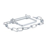 CURT Coupler Safety Pins 25035 Trailer Pin, 5/16 in. Diameter, Steel, Zinc Finish, Each thumbnail 1