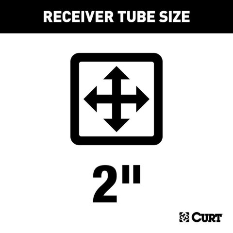 CURT Class 3 Receiver Hitch 13433 Trailer Hitch, Trailer with 2" thumbnail 1
