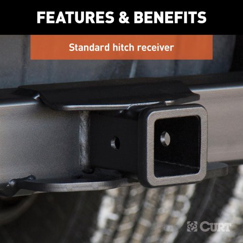 Curt Manufacturing - Receiver Hitches for 2020-2025 F-350 SUPER DUTY 15804 Trailer Hitch, Commercial Duty Class 5 Trailer Hitch with 2-1/2" thumbnail 2