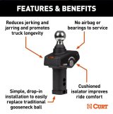 CURT Rockerball Cushioned Hitch Trailer Balls 60654 Ball, Gooseneck Rockerball, Steel, Chome Ball, 2 5/16 in. Ball, 30,000 lbs., Each thumbnail 4